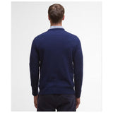 Barbour Men's Essential Lambswool Crew Neck Sweater in Atlantic Blue