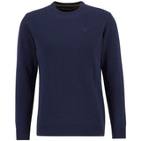 Barbour Men's Essential Lambswool Crew Neck Sweater in Atlantic Blue
