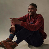 Barbour Men's Orkney Sweater In Merlot