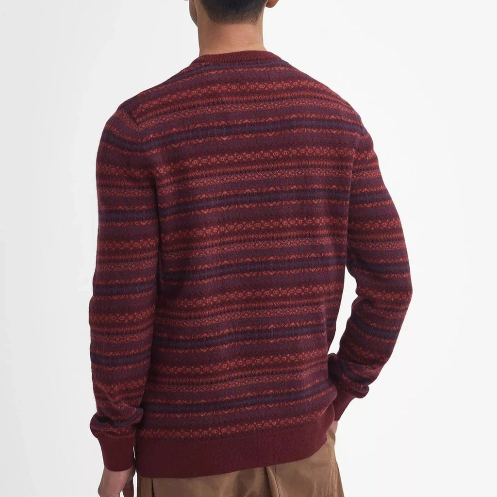 Barbour Men's Orkney Sweater In Merlot - Main Image