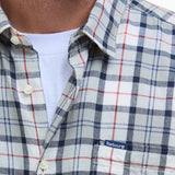 Barbour Midfield Tartan Regular Short-sleeved Shirt In Bleached Pine Tartan
