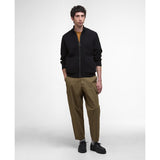 Barbour Men's Milburn Knitted Zip-Up Jumper In Black