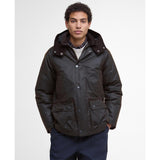 Barbour Modern Beaufort Waxed Jacket In Dark Brown/Midnight Oak