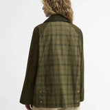 Barbour Modern Tartan Beadnell Casual Jacket Dusky Green Tartan