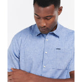 Barbour Nelson Short-Sleeved Regular Shirt in Blue