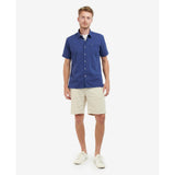 Barbour Nelson Short-Sleeved Regular Shirt in Indigo