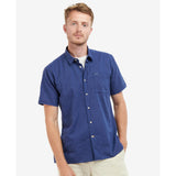 Barbour Nelson Short-Sleeved Regular Shirt in Indigo