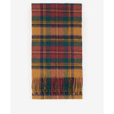 Barbour New Check Tartan Scarf In Harvest Gold