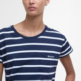 Barbour Otterburn Striped T-Shirt In Navy/White