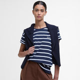 Barbour Otterburn Striped T-Shirt In Navy/White