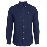 Barbour Oxford Tailored Long-sleeved Striped Shirt In Navy