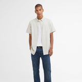 Barbour Oxtown Oxford Tailored Short-Sleeved Shirt in Sea Green