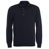 Barbour Patch Half Zip Sweater In Navy