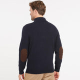 Barbour Patch Half Zip Sweater In Navy