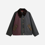 Barbour Patchwork Transport Waxed Jacket In Multi