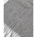 Barbour Plain Lambswool Scarf In Light Grey