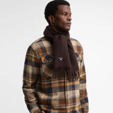 Barbour Plain Lambswool Scarf In Rustic