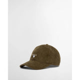 Barbour Preston Cord Cap In Olive