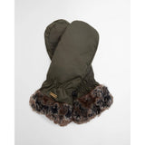 Barbour Primrose Waterproof Mittens In Olive