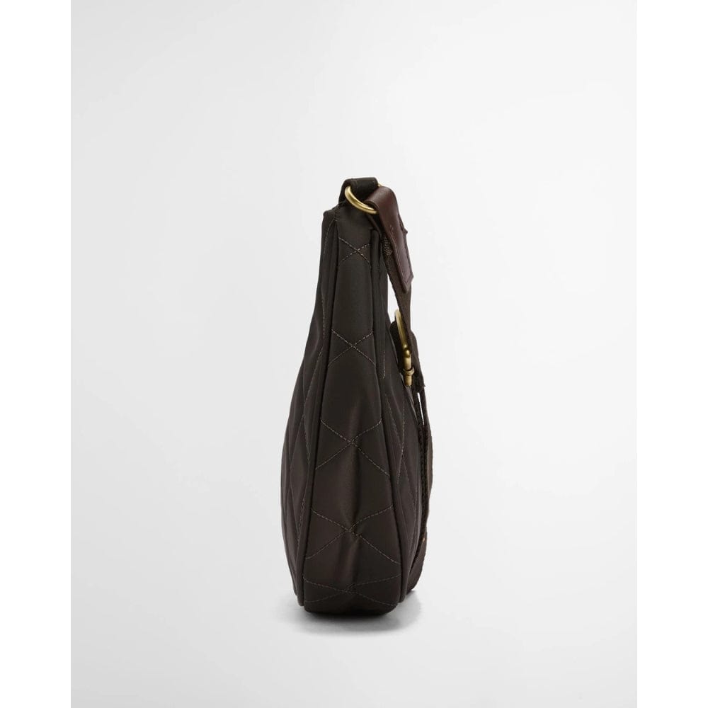 Barbour Quilted Sling Shoulder Bag In Olive