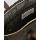 Barbour Quilted Tote Bag In Olive