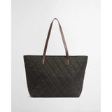 Barbour Quilted Tote Bag In Olive