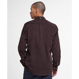Barbour Ramsey Tailored Long-Sleeved Cord Shirt In Dark Oak