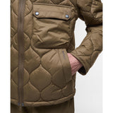 Barbour Re-Engineered Hooded Spey Quilted Jacket In Beech