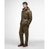 Barbour Re-Engineered Hooded Spey Quilted Jacket In Beech