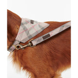 Barbour Reflective Tartan Dog Lead In Taupe/Pink Tartan