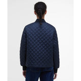 Barbour Reyna Quilted Bomber Jacket In Dark Navy