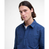 Barbour Rickfell Ripstop Overshirt In Dark Denim