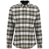 Barbour Ronan Tailored Checked Shirt In Ecru Marl