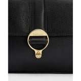 Barbour Rosa Leather Crossbody Bag In Black