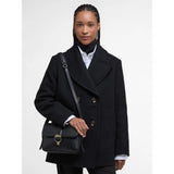 Barbour Rosa Leather Crossbody Bag In Black