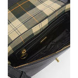 Barbour Rosa Leather Crossbody Bag In Black