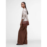 Barbour Rosa Leather Crossbody Bag In Brown
