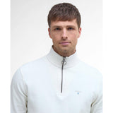 Barbour Rosford Half-Zip Sweatshirt In Whisper White