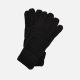 Barbour Saltburn Knitted Gloves In Black
