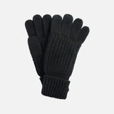 Barbour Saltburn Knitted Gloves In Black