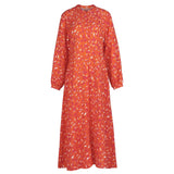 Barbour Samphire Midi Dress in Orange