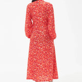 Barbour Samphire Midi Dress in Orange