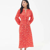 Barbour Samphire Midi Dress in Orange