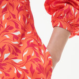 Barbour Samphire Midi Dress in Orange