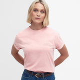 Barbour Sandgate Logo T-Shirt in Shell Pink