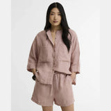Barbour Selena Shirt In Gardenia Pink