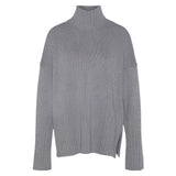 Barbour Serena High-Neck Jumper In Grey Marl