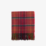 Barbour Serena Tartan Lambswool Scarf In Cardinal
