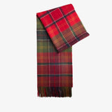 Barbour Serena Tartan Lambswool Scarf In Cardinal