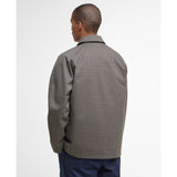 Barbour Short Lorden Showerproof Jacket In Stone/Navy Check